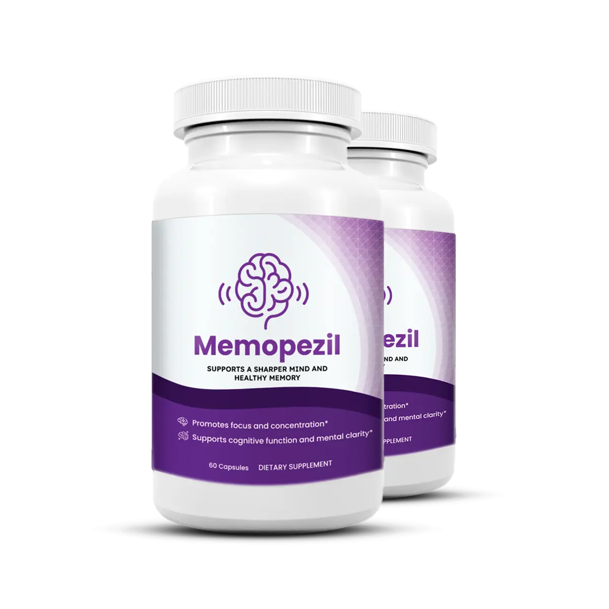 Memopezil nail supplement 2 bottle package 60 day supply